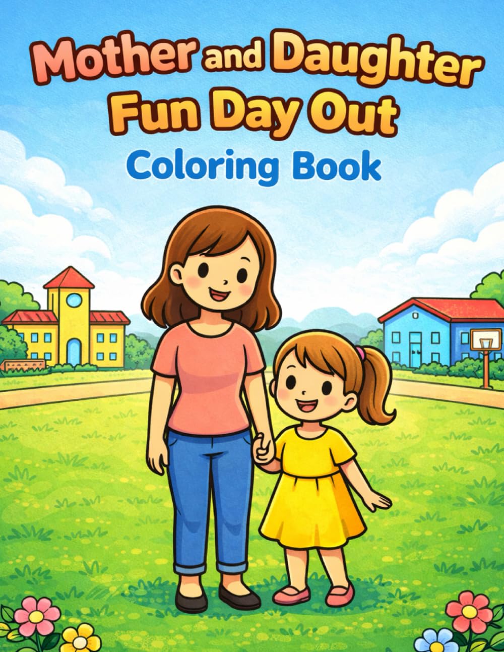 Mother and daughter Fun Day out Coloring Book: 30 Heartwarming Coloring Pages for Mother and Daughter Bonding – Fun, Relaxing & Creative Time Together