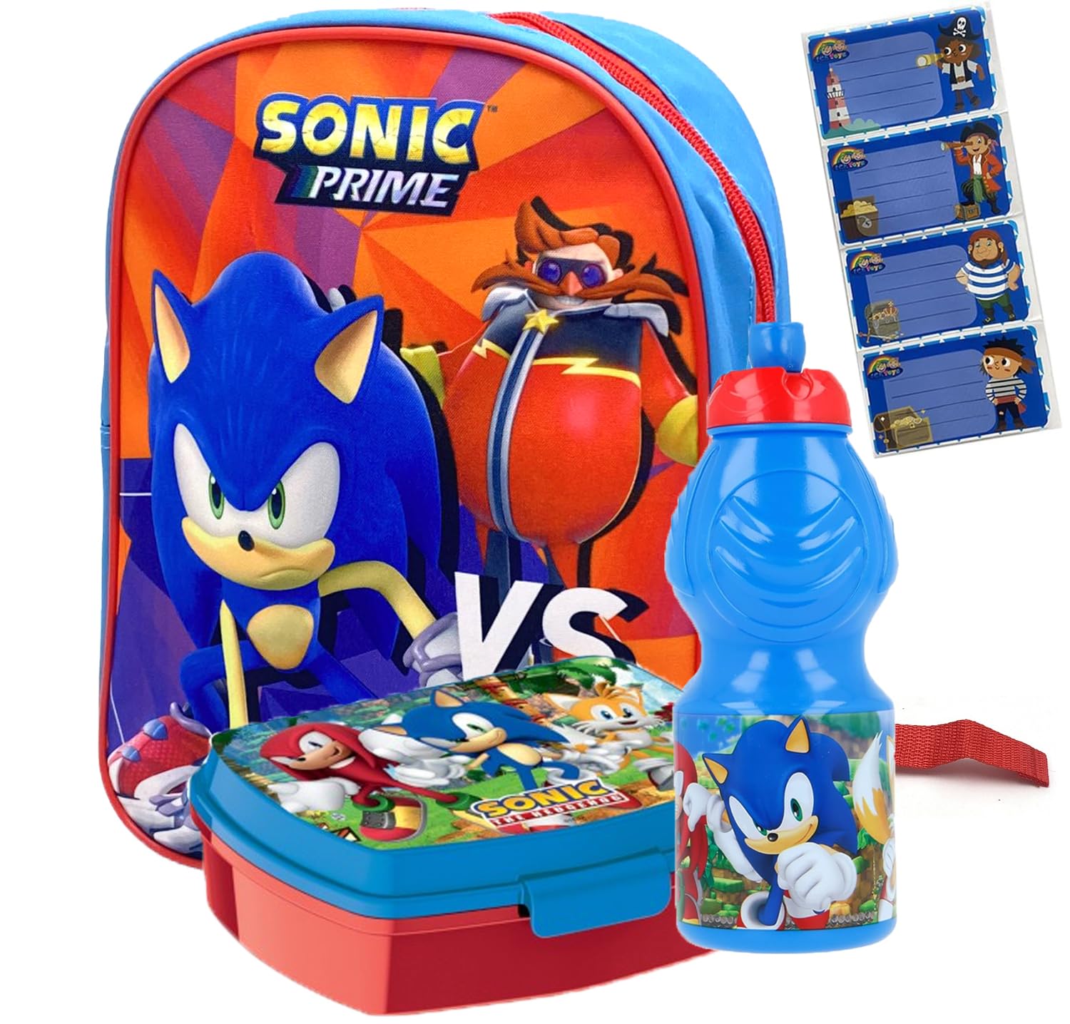 ICE TOYS Sac à dos pour enfants maternelle set porte-collation gourde stickers signanomes