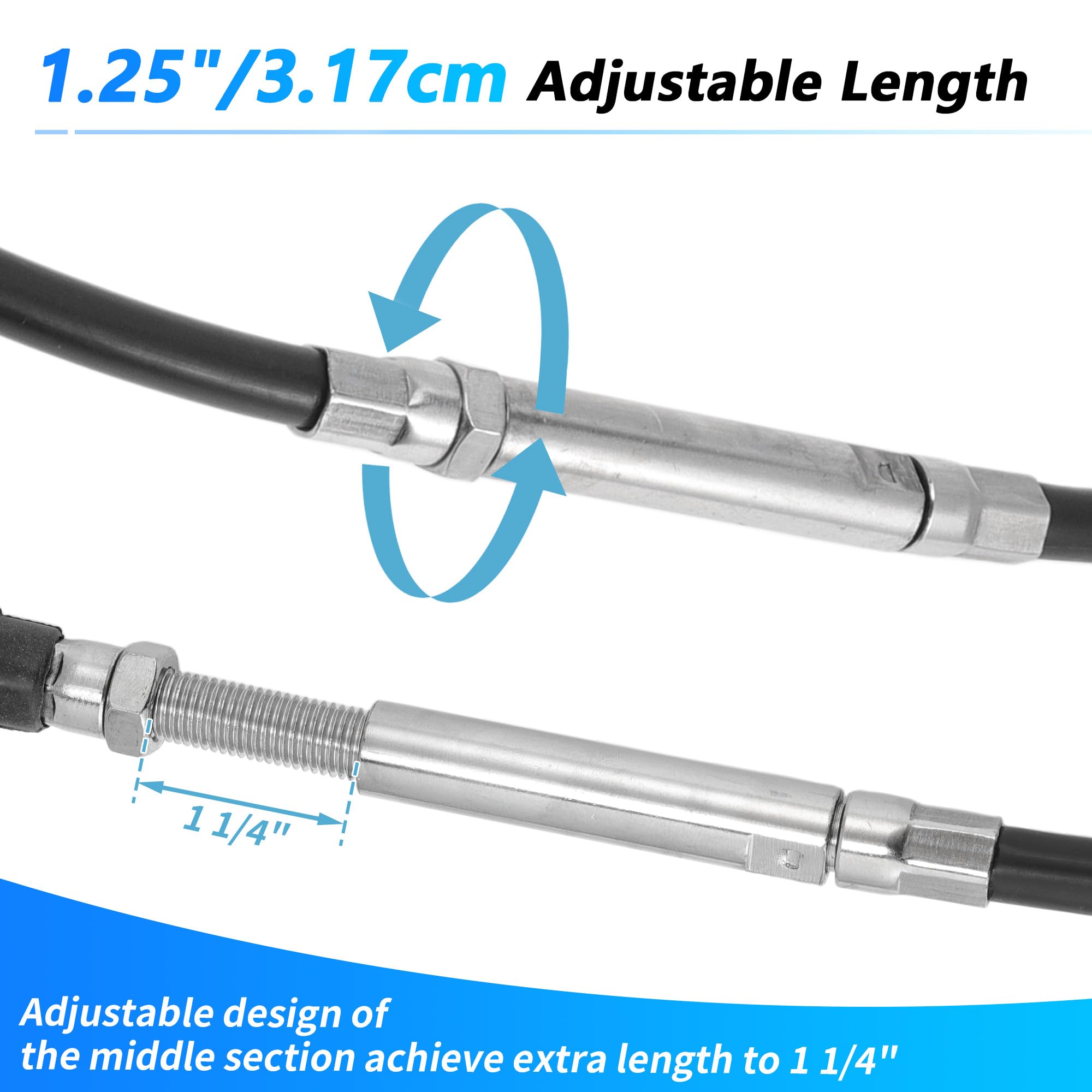 A ABSOPRO 160cm/62.99" Cable De Embrague Para Harley Davidson Sportster XL883 XL1200 XL 883 1200 1986-2013 Para Harley Sportster 2004-2020 Cable De Embrague Extendido Para Moto