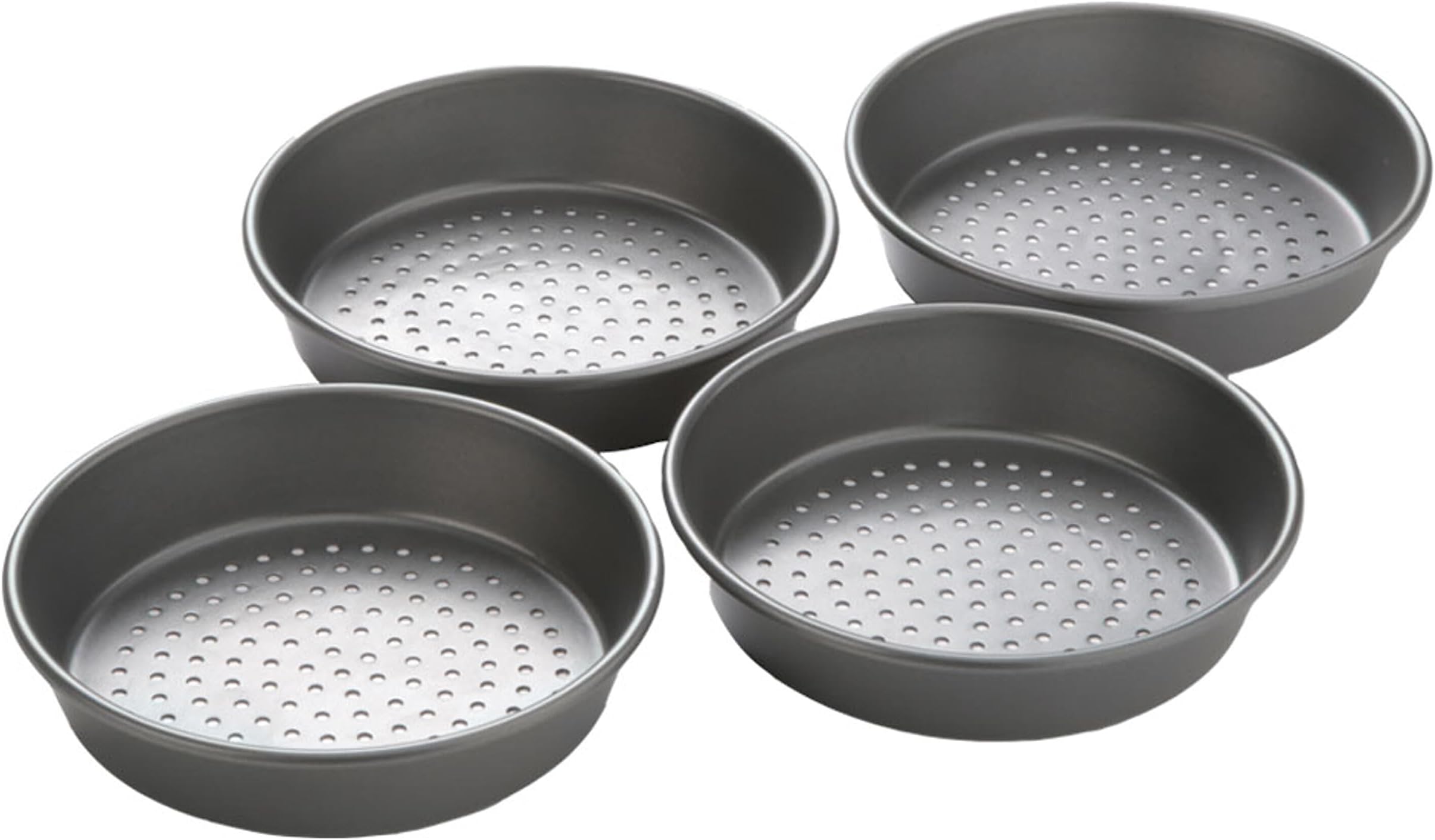 Chicago Metallic Professional Perforated Mini-Deep Dish Pizza Pan Set