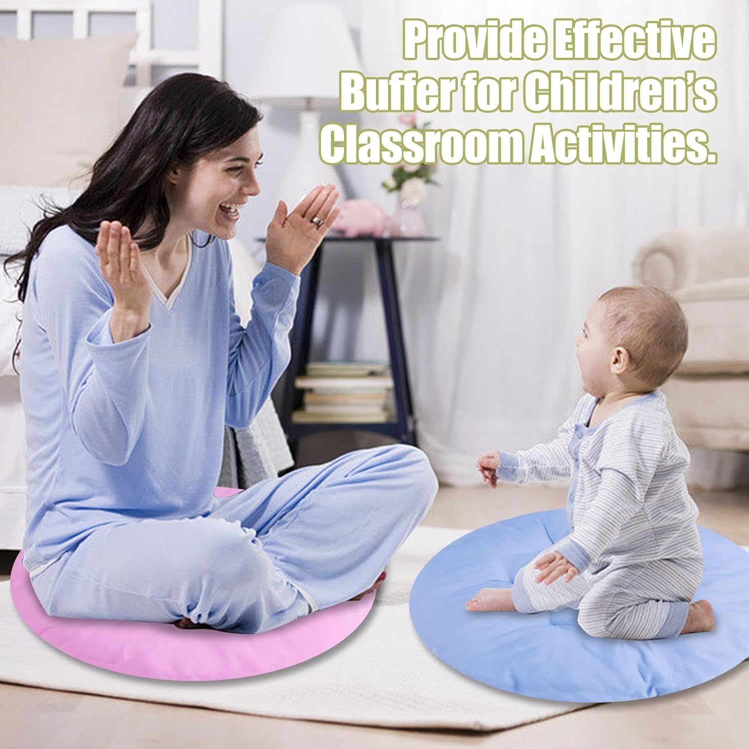 12 Pcs 16 Inch Floor Pillows Cushions for Kids, Toddlers, Adults - Flexible Seating Pillows for Classroom, Home, School - Reading, Playing Chair Cushions (12 Colors)