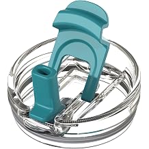 Zukro Replacement Lid for 50 oz & 40 oz cold1 Reduce Tumbler, Fit for 42 oz, 35 oz, 30 oz Yeti Rambler Tumbler, Press-in Leakproof 2-in-1 Flip Straw Lid fit for Hydrapeak 40 oz Cup, Teal