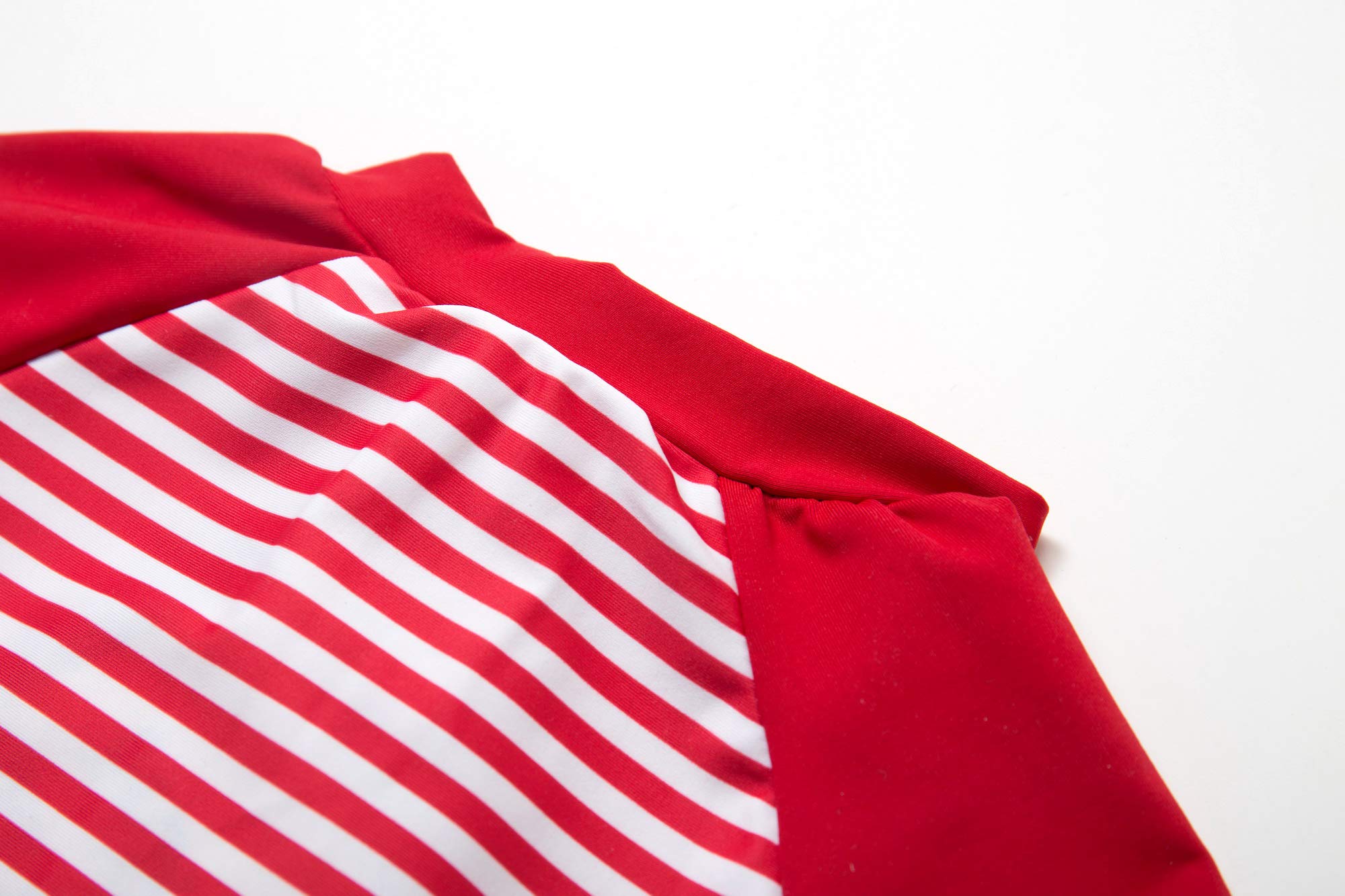 BONVERANO Bébé Maillot de Bain Une pièce à de 3/4 Manches résistant pour bébés Filles Protection UV 50+