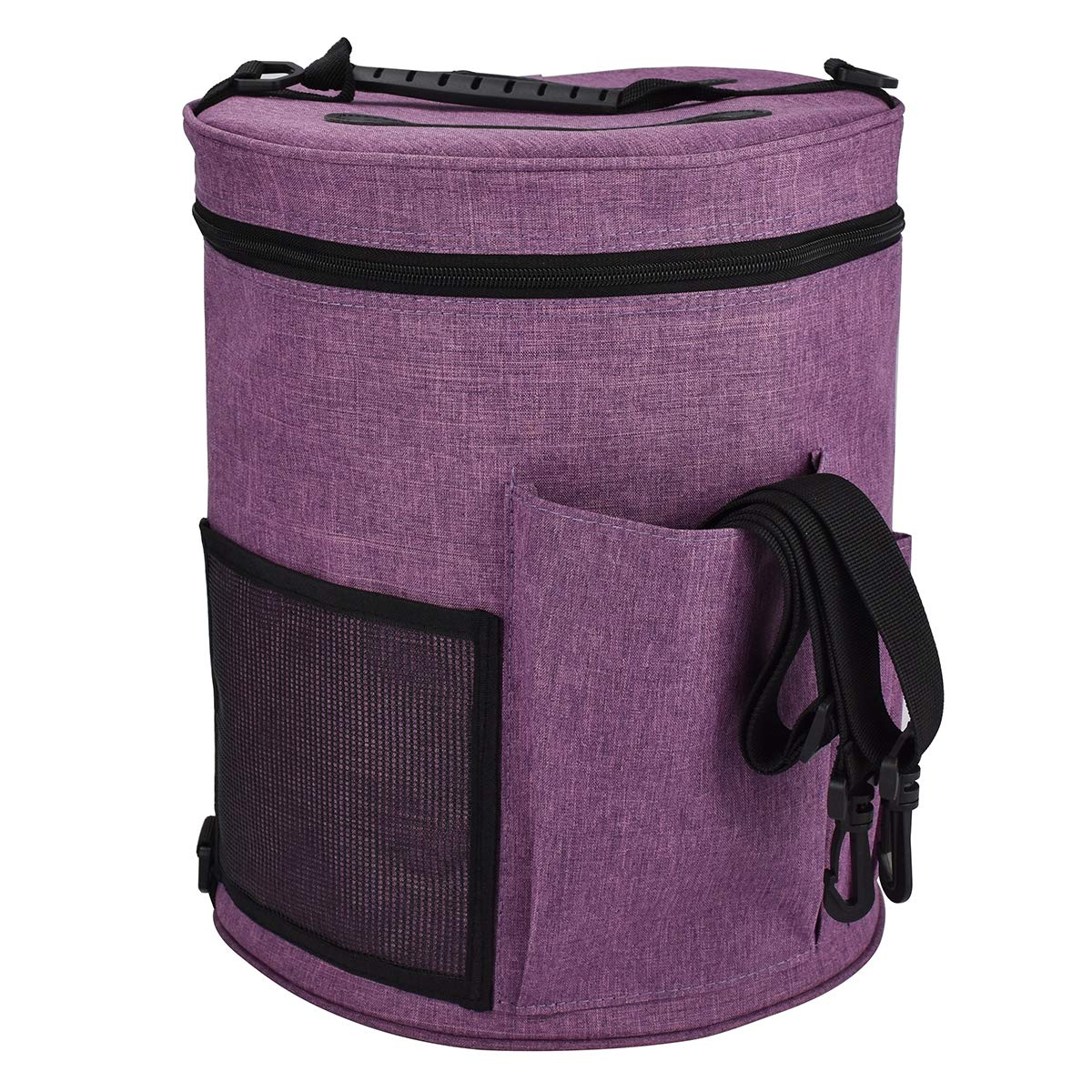 Sac au crochet portable pour voyage et sac de rangement de fil en laine