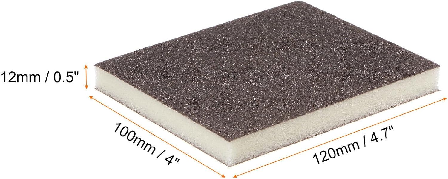 Toolparts And Accessories 16pcs Sanding Sponge Blocks 120-180 Grit Foam Sanding Block 120x100x12mm (#CN#130824-05944)