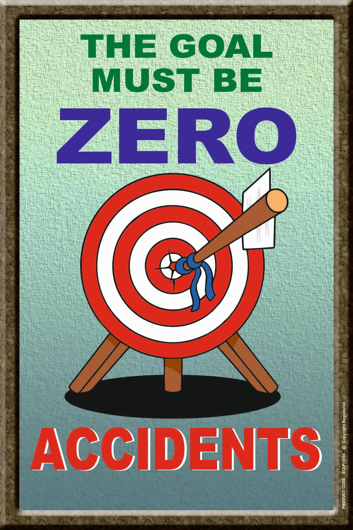 Zero Accidents Visionary Wall Art – Industrial Graphic Art Print for Modern Office Decor – Bold Bullseye Target Illustration – Motivational Workspace Gallery Poster (Eco Vinyl, 2x3 Feet)-image-10