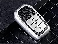 Vista 1 de DOUKI Leather TPU Car Key Cover Case Holder, for Toyota RAV4 Crown Hilux Fortuner Innova Camry Land Cruiser Prado Yaris Corolla 55 50