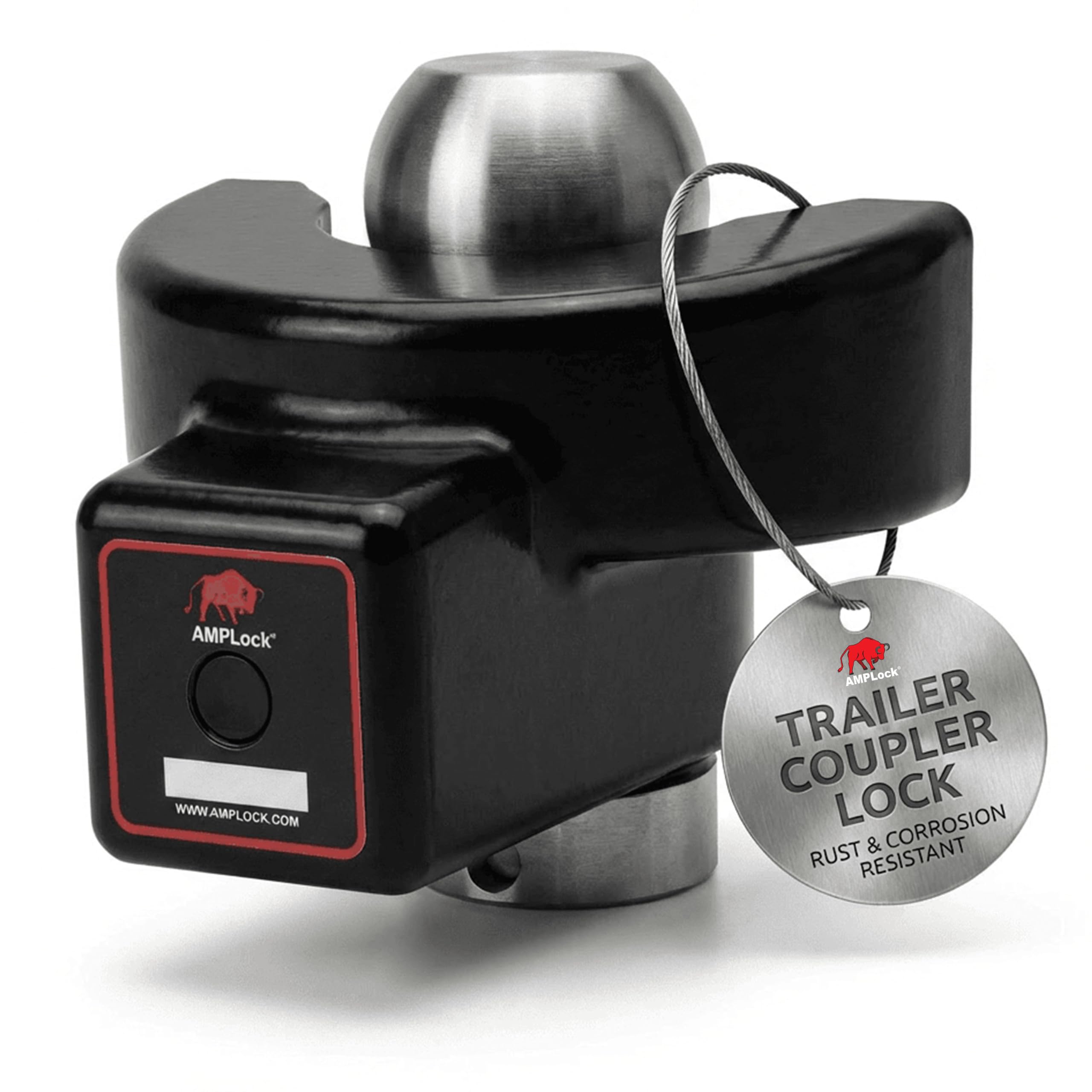 Photo 1 of AMPLock U-BRP2516 2 5/16", Heavy Duty Trailer Lock for 2 5/16" Coupler, RV Camper Hitch Lock, Receiver Hitch Accessories, Fast Push System, Rust Resistant Finish, Long Term Outdoor Use