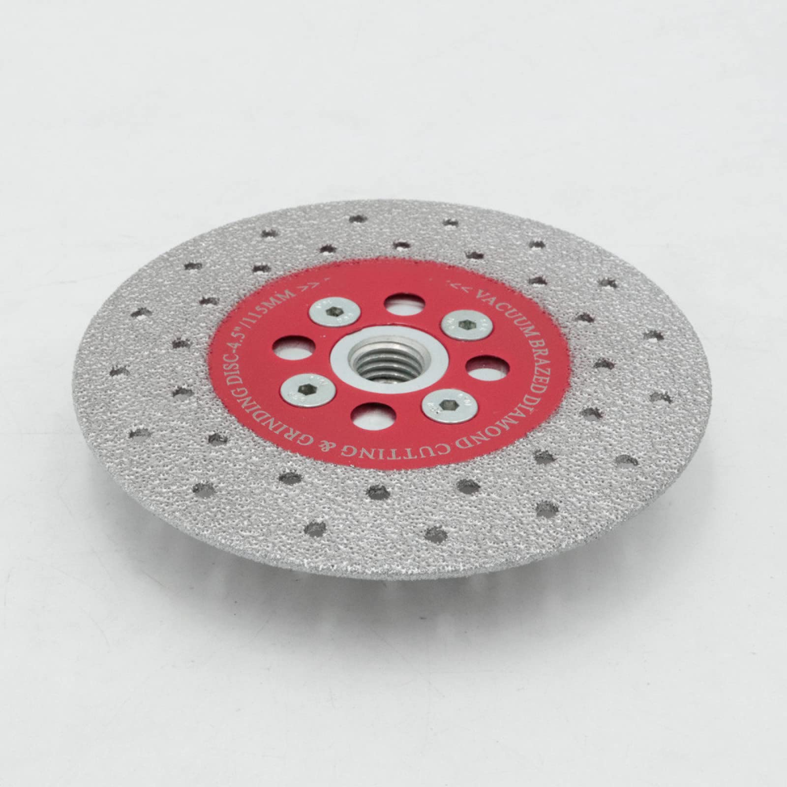 Diamentowa tarcza szlifierska， 2 sztuki najwyższej jakości, średnica 4,5"/115mm, dwustronna, lutowana próżniowo diamentowa tarcza tnąca i szlifierska z gwintem M14