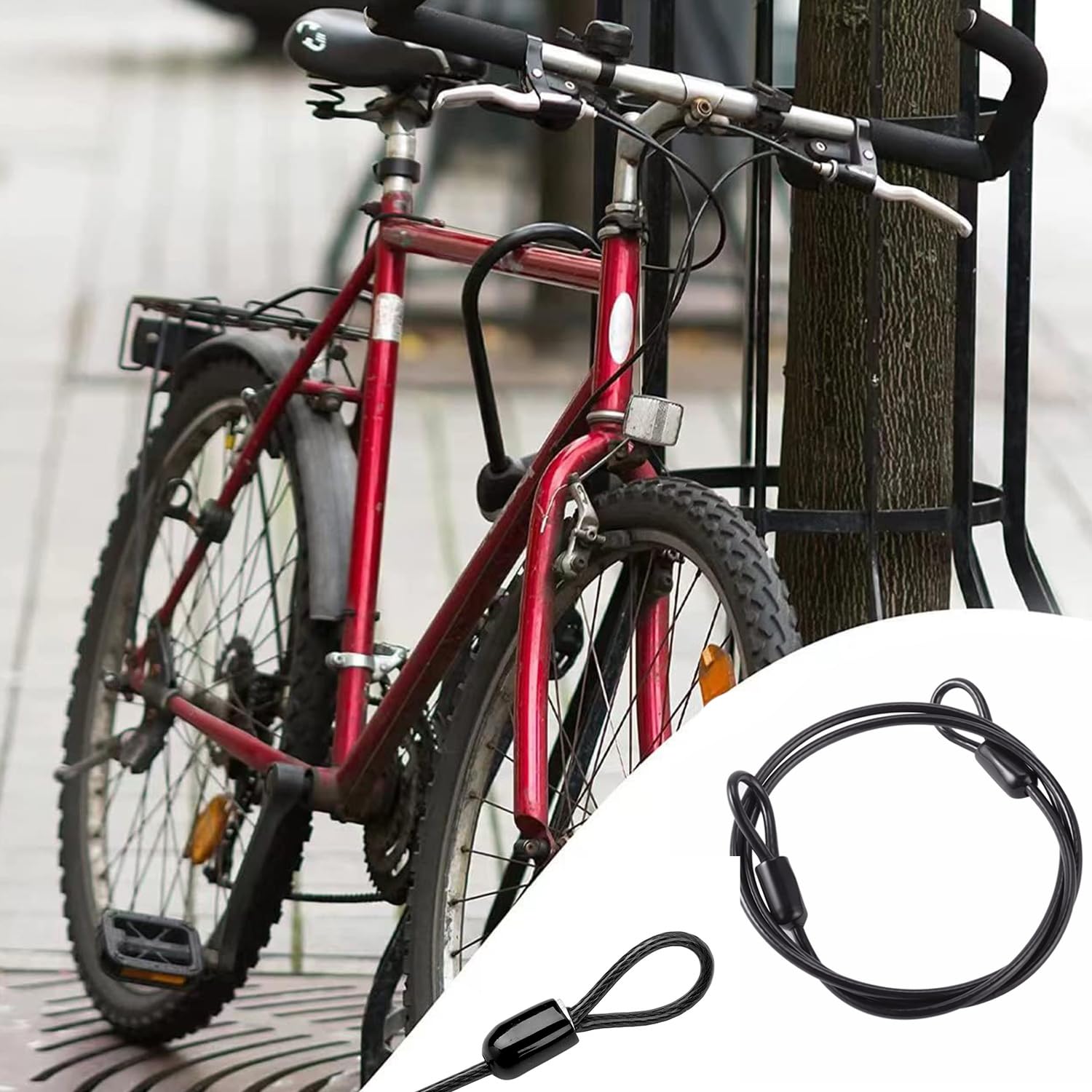 Stainless Steel Safety Cable Lock, Outdoor Clothesline