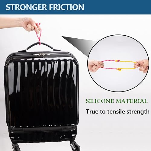 Miniatura 3 de 12 bridas de silicona reutilizables de 4, 6, 12 pulgadas, correas de sujeción de silicona reutilizables con núcleo de acero para agrupar y