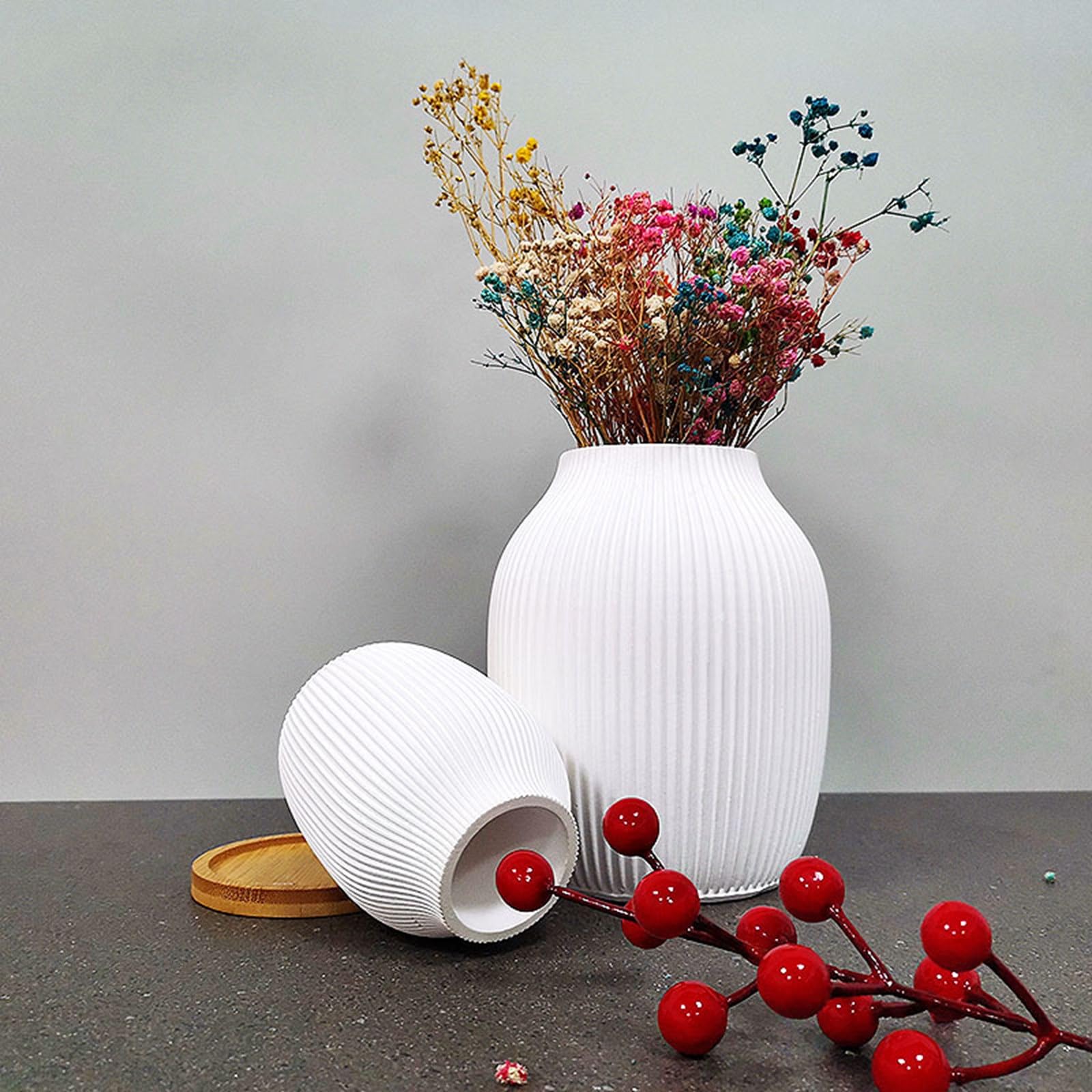 Jarrones moldes de silicona para decoración elegante y llamativa, L
