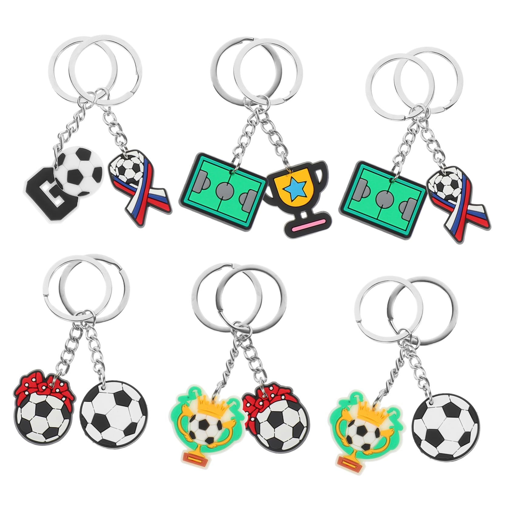 INOOMP Sport Palla Portachiavi Portachiavi Indietro Portachiavi Calcio Novità Portachiavi Calcio Souvenir Piccolo Portachiavi Calcio Di Partito Calcio Anello Chiave Portachiavi