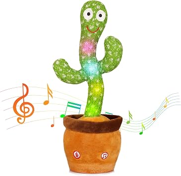Edencomer Cactus danseur et parlant interactif avec volume réglable Edencomer