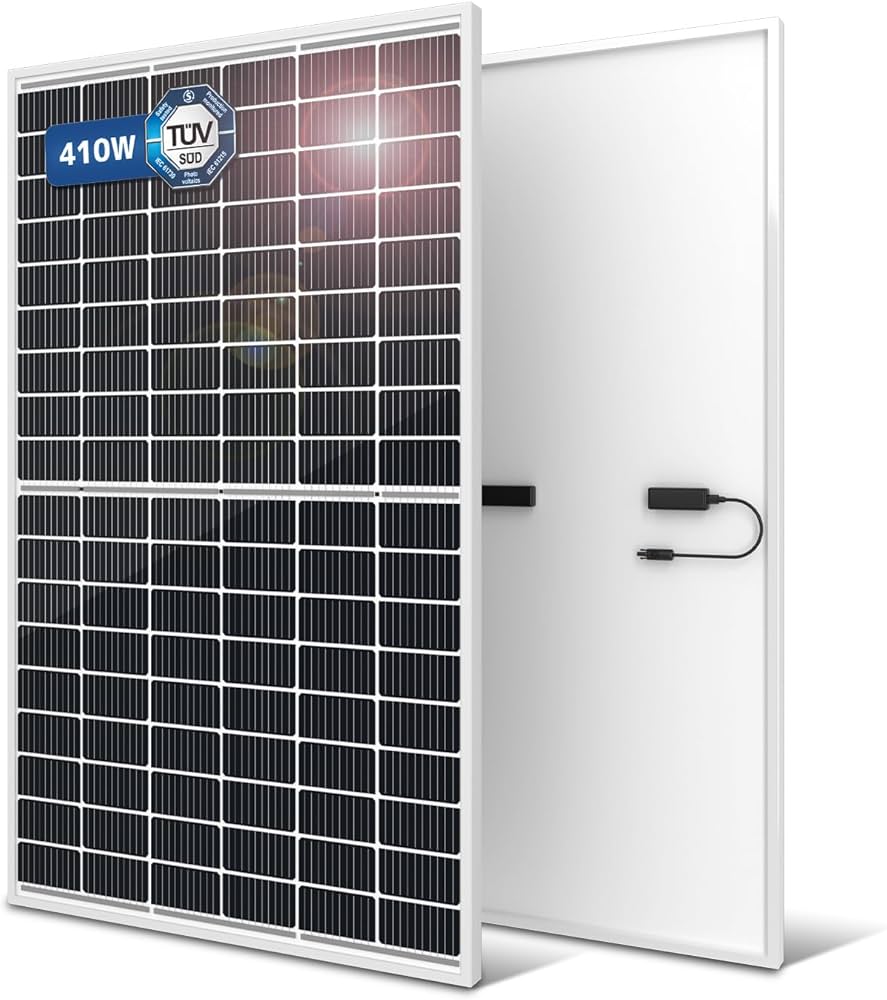 Amazon | LVYUAN【正規品】 410W ソーラーパネル 1枚入 25年  