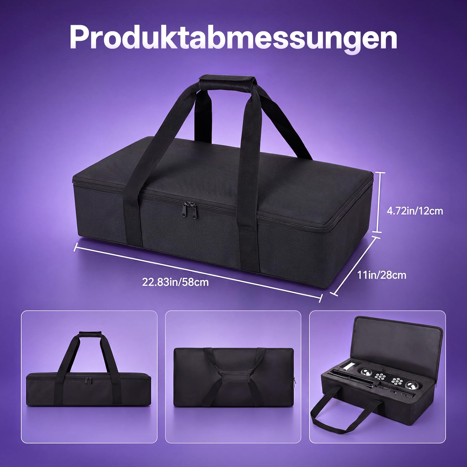 4-in-1 Discolicht Partylicht mit Ständer, Discokugeln, PAR-Lichtern mit Fernbedienung und Tragetasche,Bühnenbeleuchtungssystem mit Ton aktiviert, für Bar, Gig, Move, Hochzeit, Weihnachten