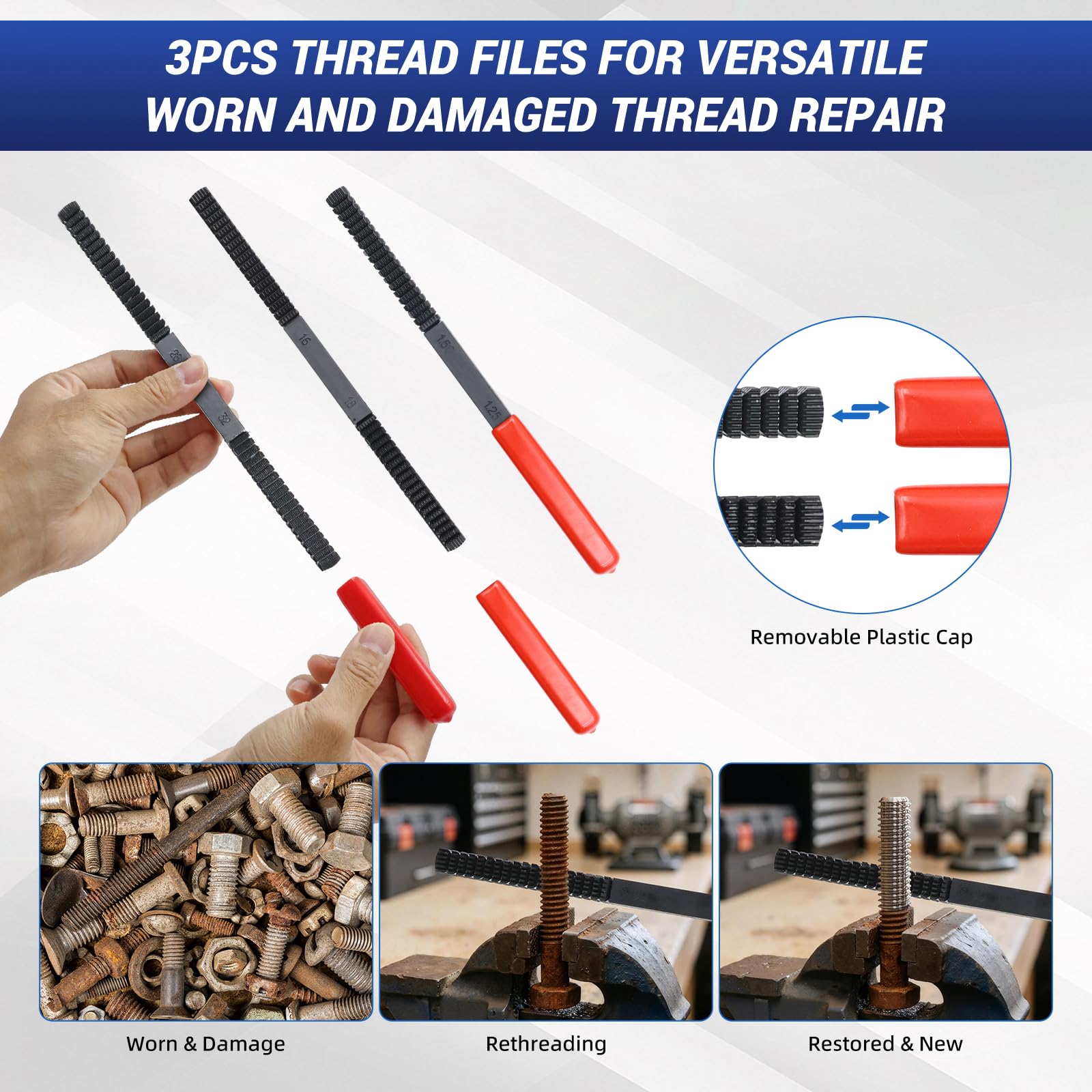 Thread Repair Kit - 61 Pieces for Auto & DIY -2