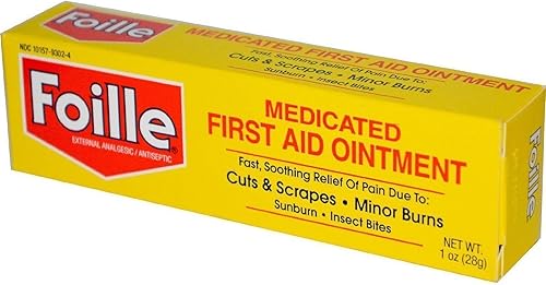 Foille Tubo de ungüento de primeros auxilios medicado 1 oz