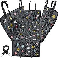 Vista 16 de URPOWER Funda para Asiento de Auto para Perros, 100% Impermeable Asiento para Mascotas, Hamaca 600D, Resistente a Arañazos, Antideslizante