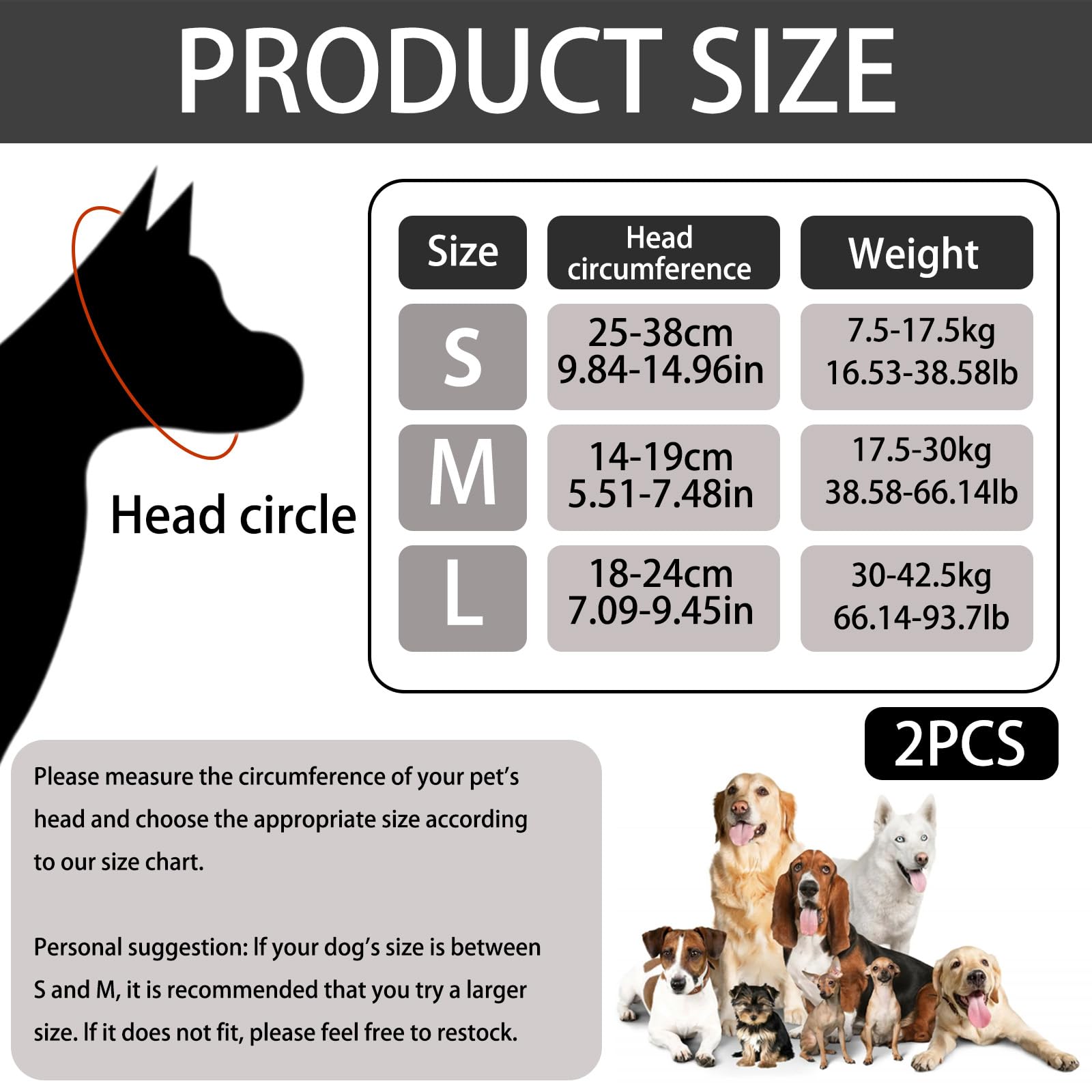 YcsRnn 2 Pcs Dog Ear Defenders, Adjustable Dog Ear Protectors - Image 2