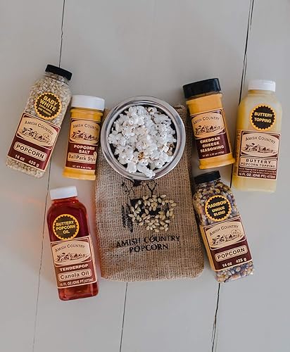 Miniatura 11 de Maíz para palomitas Amish Country, 10 bolsas de 4 onzas, paquete de variedad de palomitas de maíz, 10 variedades, antigua moda, sin OMG, sin gluten
