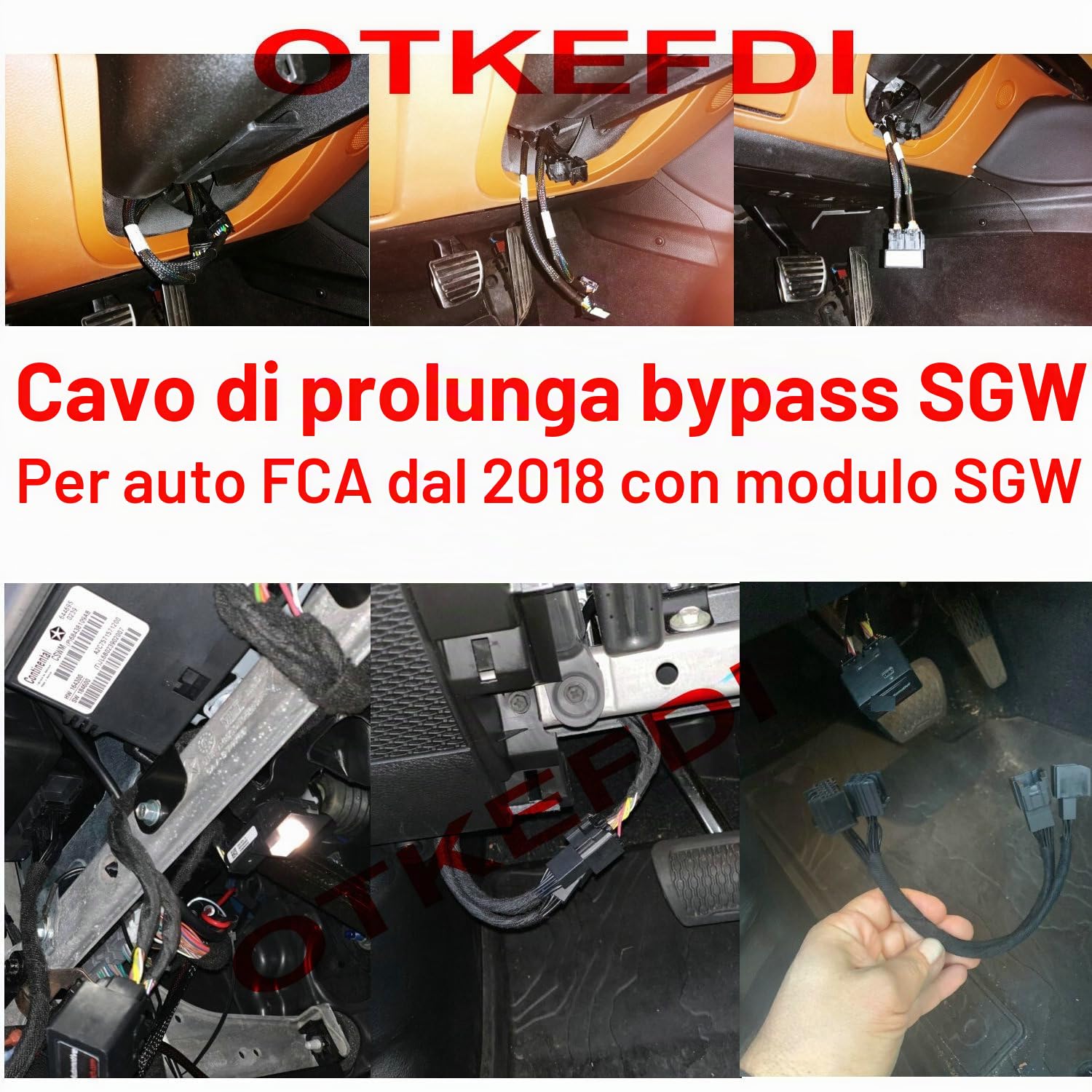 Cavo Diagnostico di Estensione del Gateway Bypass SGW per le Automobili di FCA dal 2018