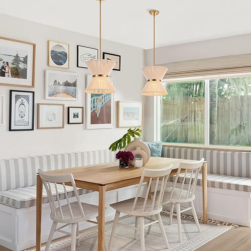 Miniatura 2 de Lámpara colgante bohemia tejida a mano, mini candelabro costero, moderno, ajustable, de transición, minimalista, accesorios de iluminación colgantes