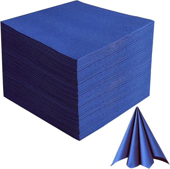 PEACHICHA Cocktail Napkin Disposable Beverage Bar Napkins ClothLike Paper Napkins, LinenFeel