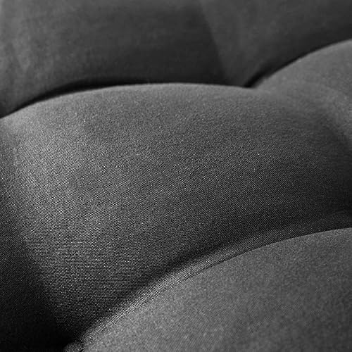 Miniatura 4 de Cojín grueso para silla mecedora de patio con 6 lazos, cojín para silla reclinable de respaldo alto, tapete para silla relajada, cojín de asiento de