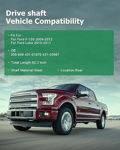 Vista 31 de SCITOO Longitud del eje de hélice del eje de transmisión delantero 36.2 pulgadas compatible con 2001-2004 para Jeep Grand para Cherokee 4.0L