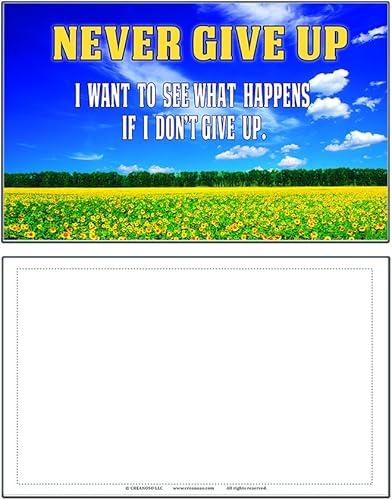 Miniatura 3 de Creanoso Postales de felicitación con citas inspiradoras de éxito (paquete de 30)  Postales alentadoras para el éxito inspirador e inspiración  Gran