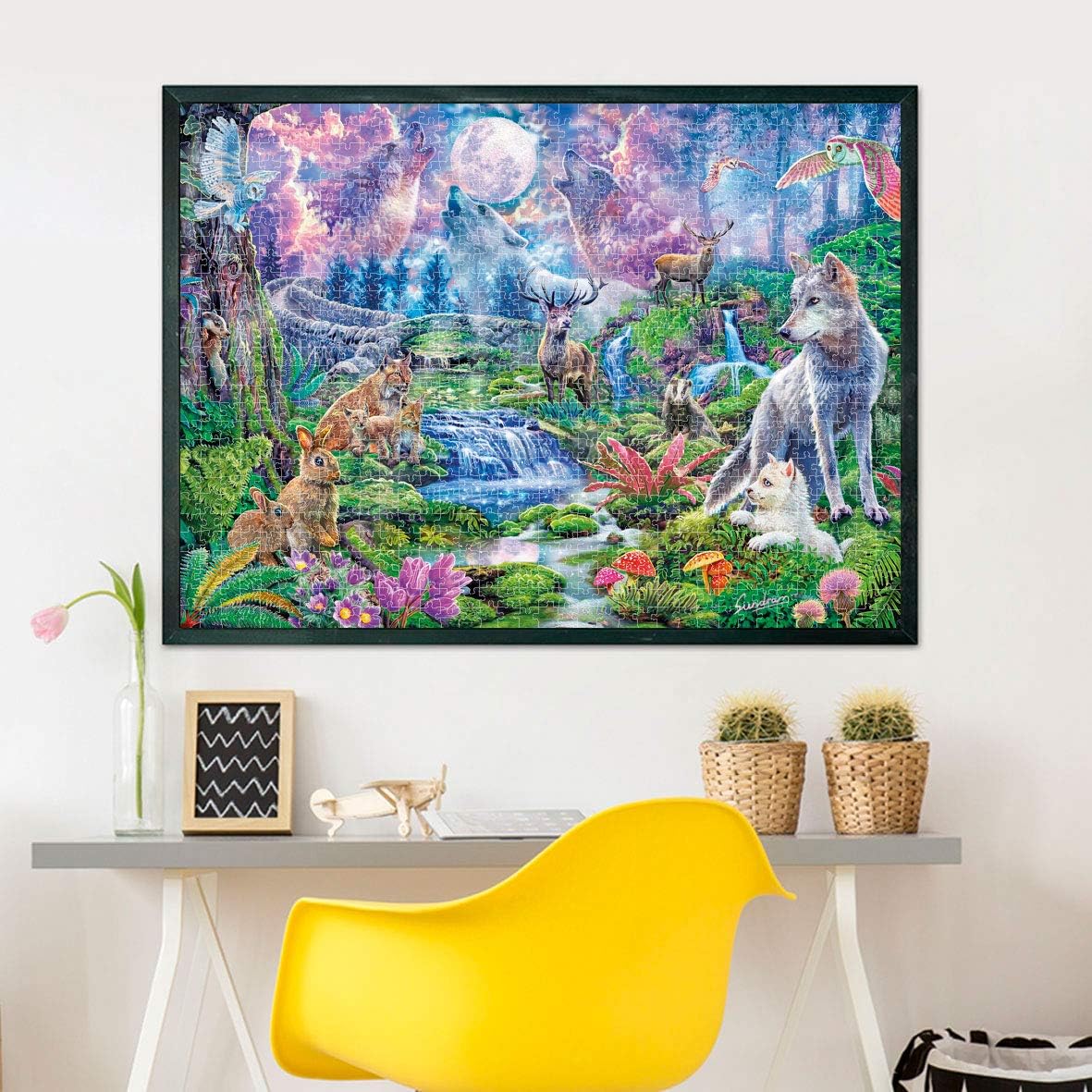 Clementoni 33549, Forest Animals in Moonlight Collection Puzzle for Adults and Children - 3000 Pieces, Ages 10 Years Plus Multi-Coloured