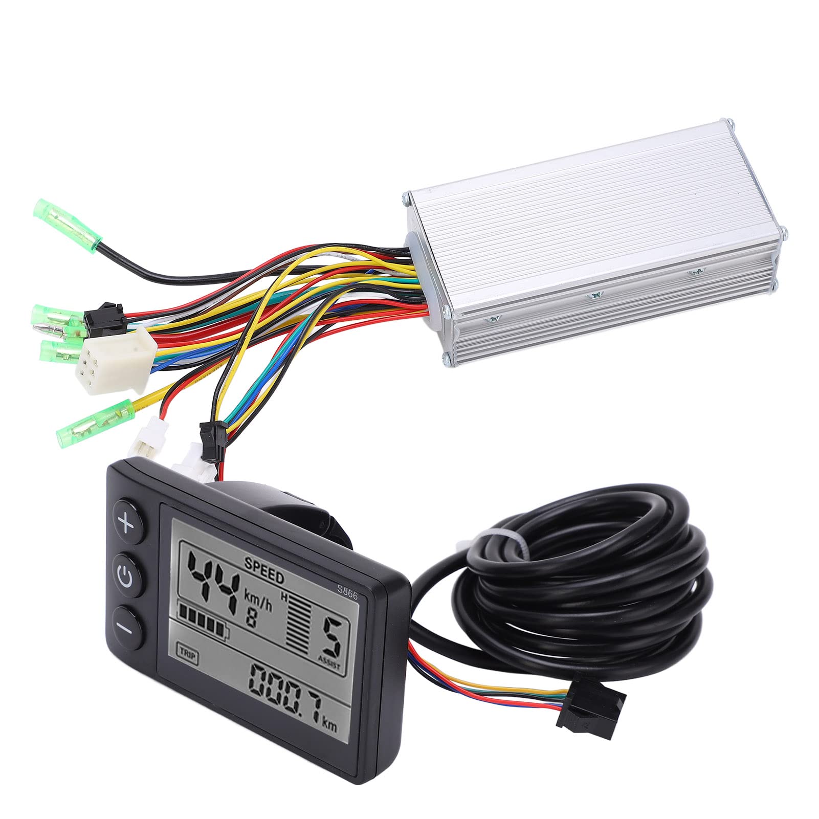 Kit de contrôleur de moteur sans balais pour vélo électrique, 36 V 48 V 500 W 750 W 22 A 9 tubes avec écran LCD S866