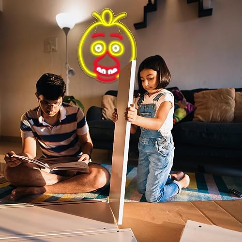 Miniatura 18 de Freddy - Letreros de neón para decoración de pared, luces LED de neón para dormitorio, cumpleaños, regalos de Navidad para niños, adaptador de Cinco