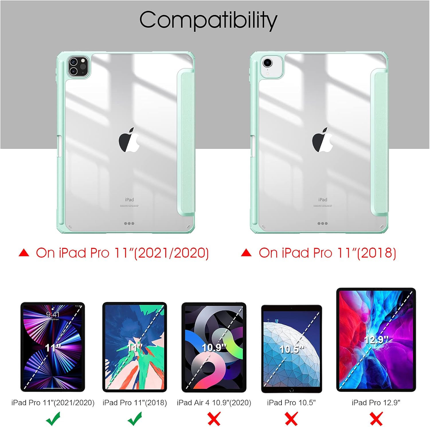 FINTIE Hybrid Case Compatible with iPad Pro 11 Inch (2022-2018) Not for 2024 - Image 3