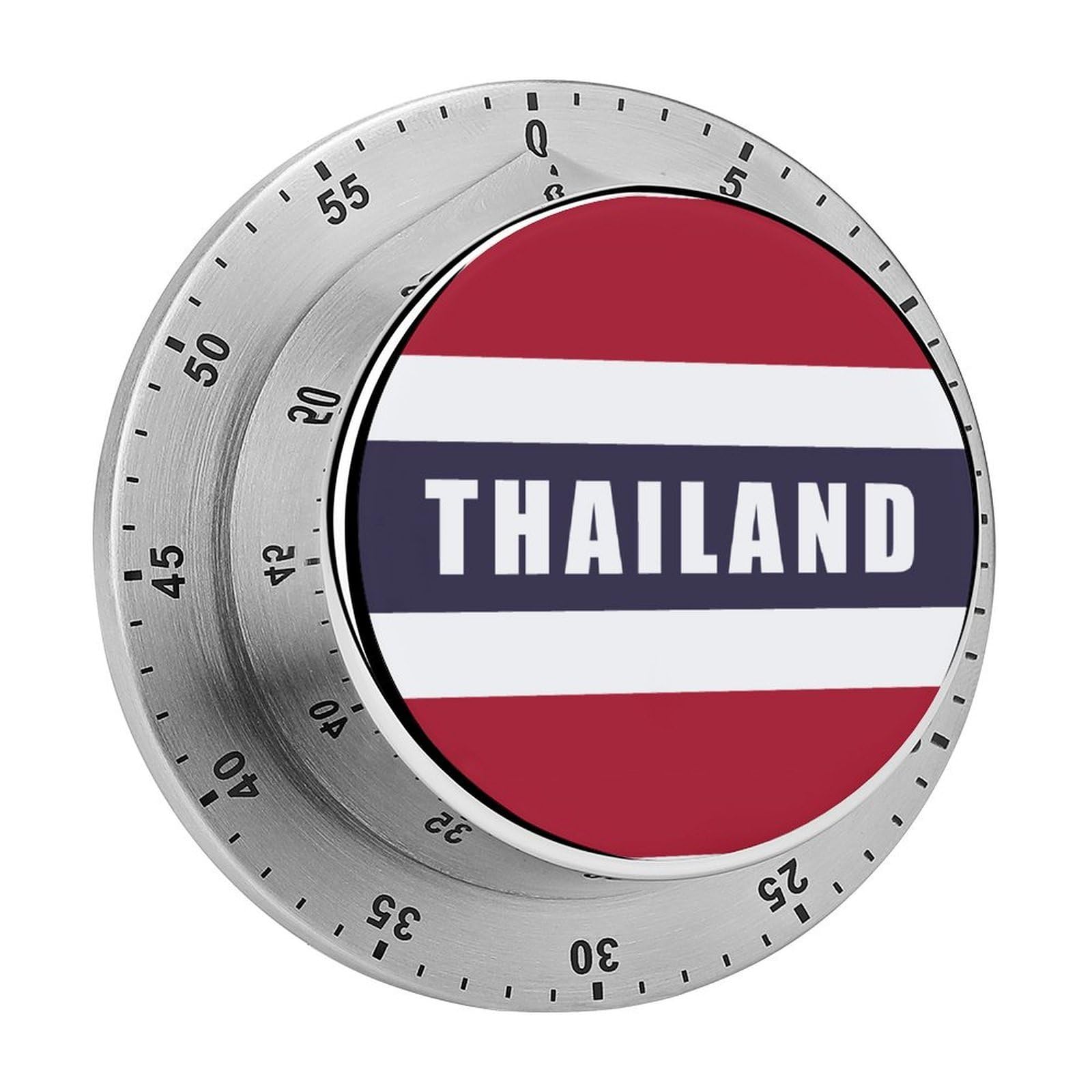 Flag of Thailand Mechanical Timer with Alarm for Kitchen Cooking Productivity Stainless Steel Timers