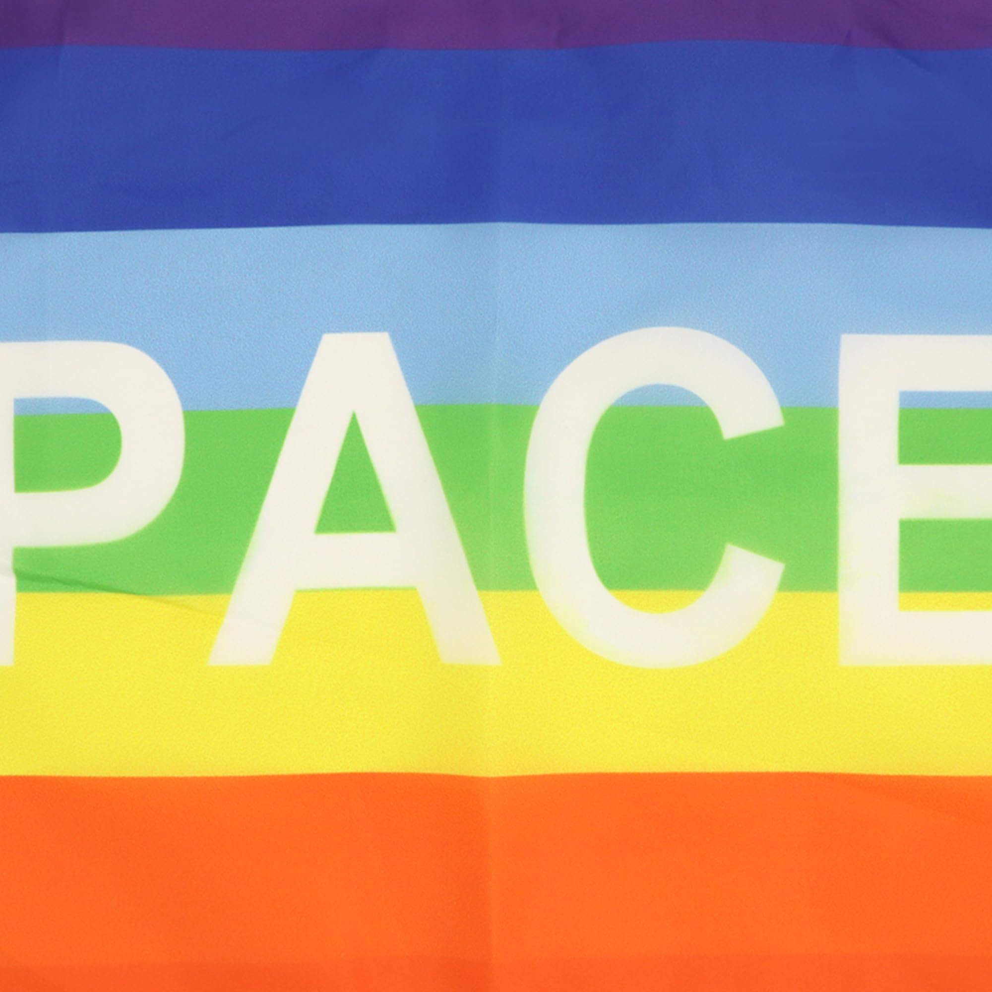 Bandiera Arcobaleno Pace 45x30 Cm - Bandierina In Poliestere Con Cordicelle, Per Interni Ed Esterni - Foto 3