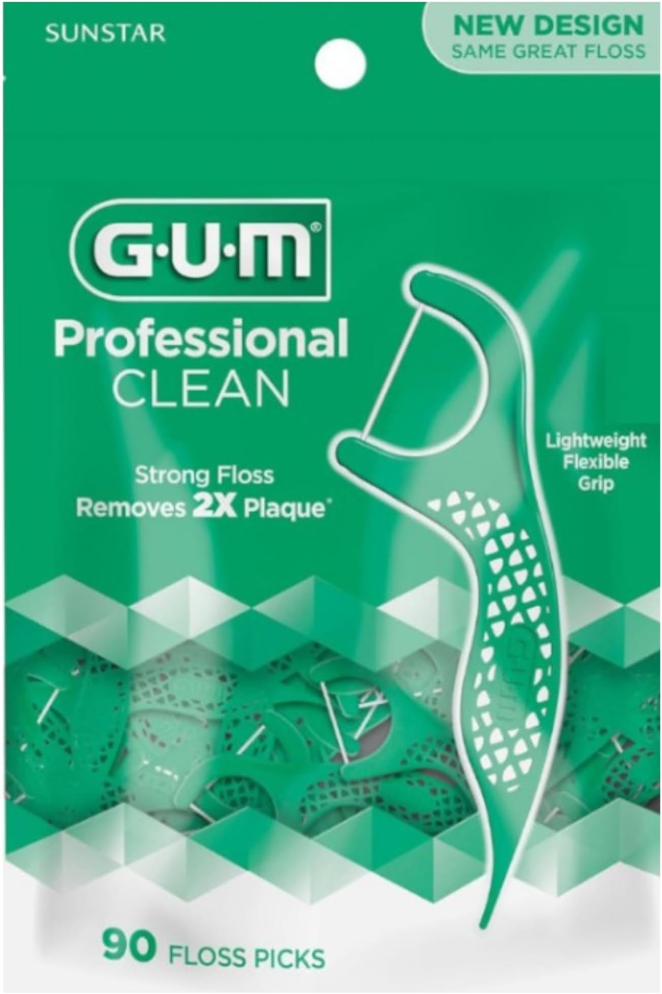 G-U-M Professional Clean Flossers, Mint 90 ea (PACK OF 3)