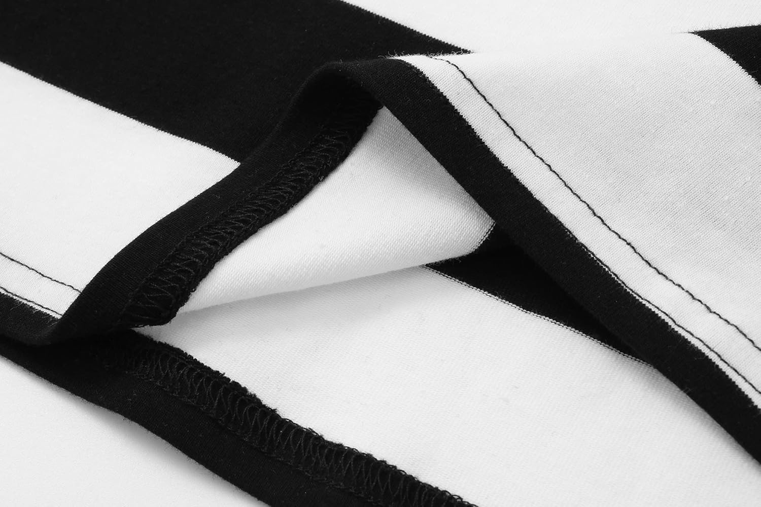 Formeet17 Women’s Long Sleeve Striped T-Shirt Stretchy Comfy Scoop Neck Shirt - Image 6