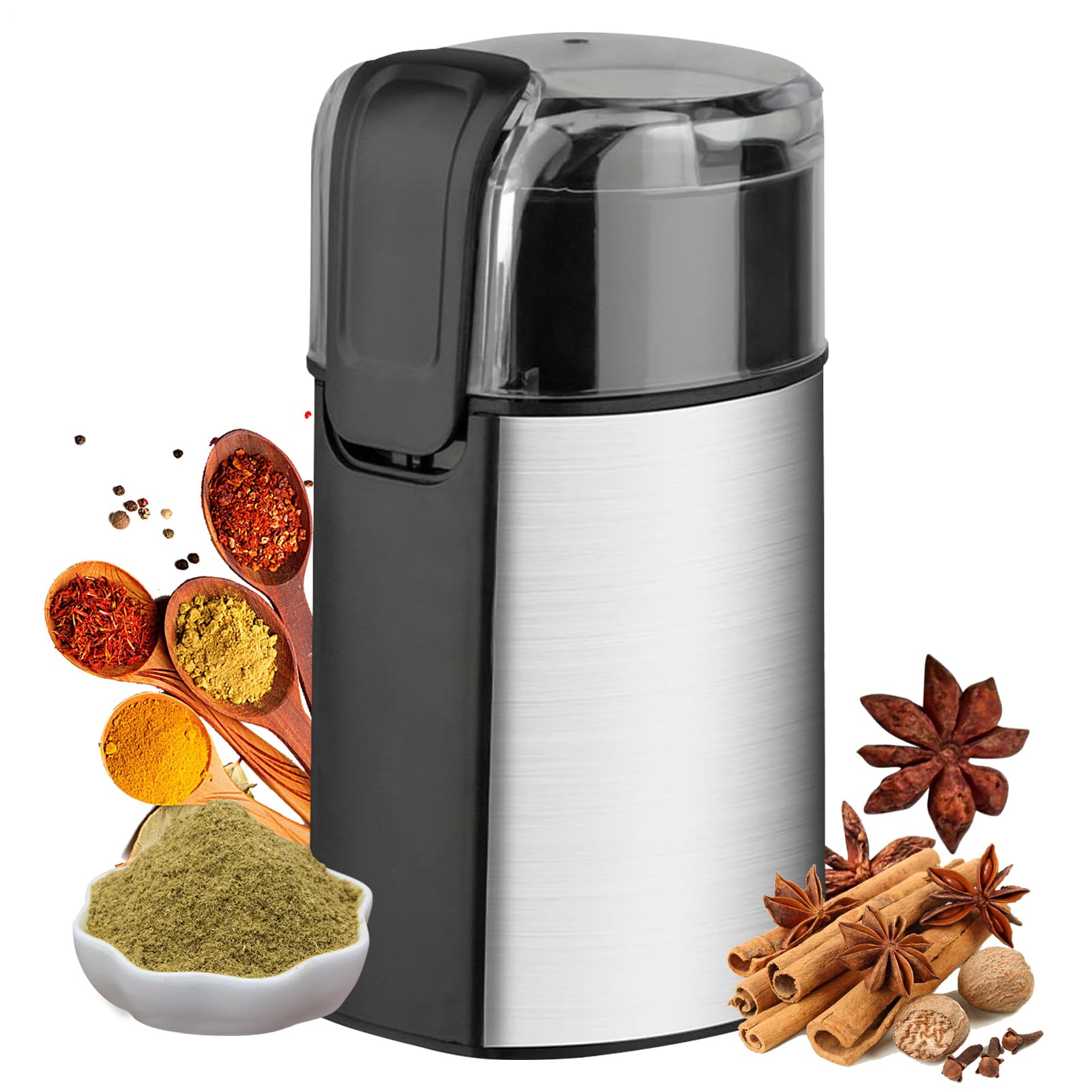 Moulin à café électrique détachable et broyeur pour piments et sésame