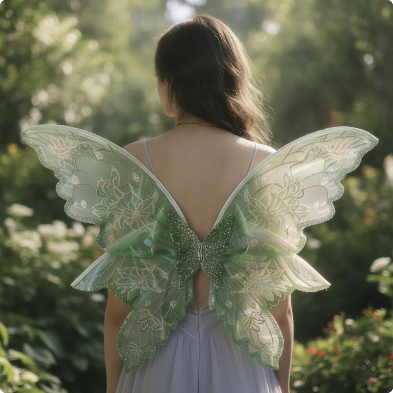 harayaa Plumas Princesa Policromático | Llamativo, plumas Hada con tul, Translúcido, Niñas, Negro