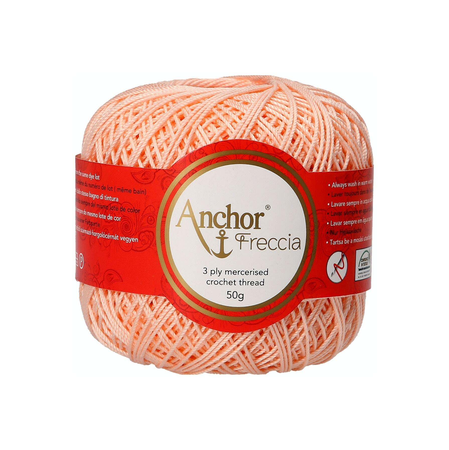 ANCHOR Freccia, Thickness: 6, Packaging: 50G, Running Length: 175M 6 Crochet Threads