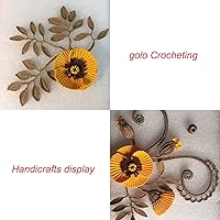 Vista 5 de Golo - Hilo de ganchillo tamaño 30, hilo de colores para hacer encaje 310