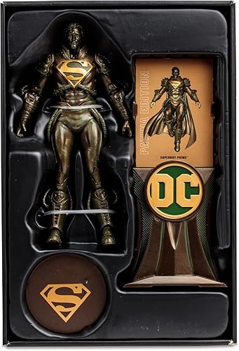 Miniatura 7 de McFarlane DC Multiverse Superboy-Prime (Infinite Crisis) Patina Edition Gold Label Figura de acción de 7 pulgadas