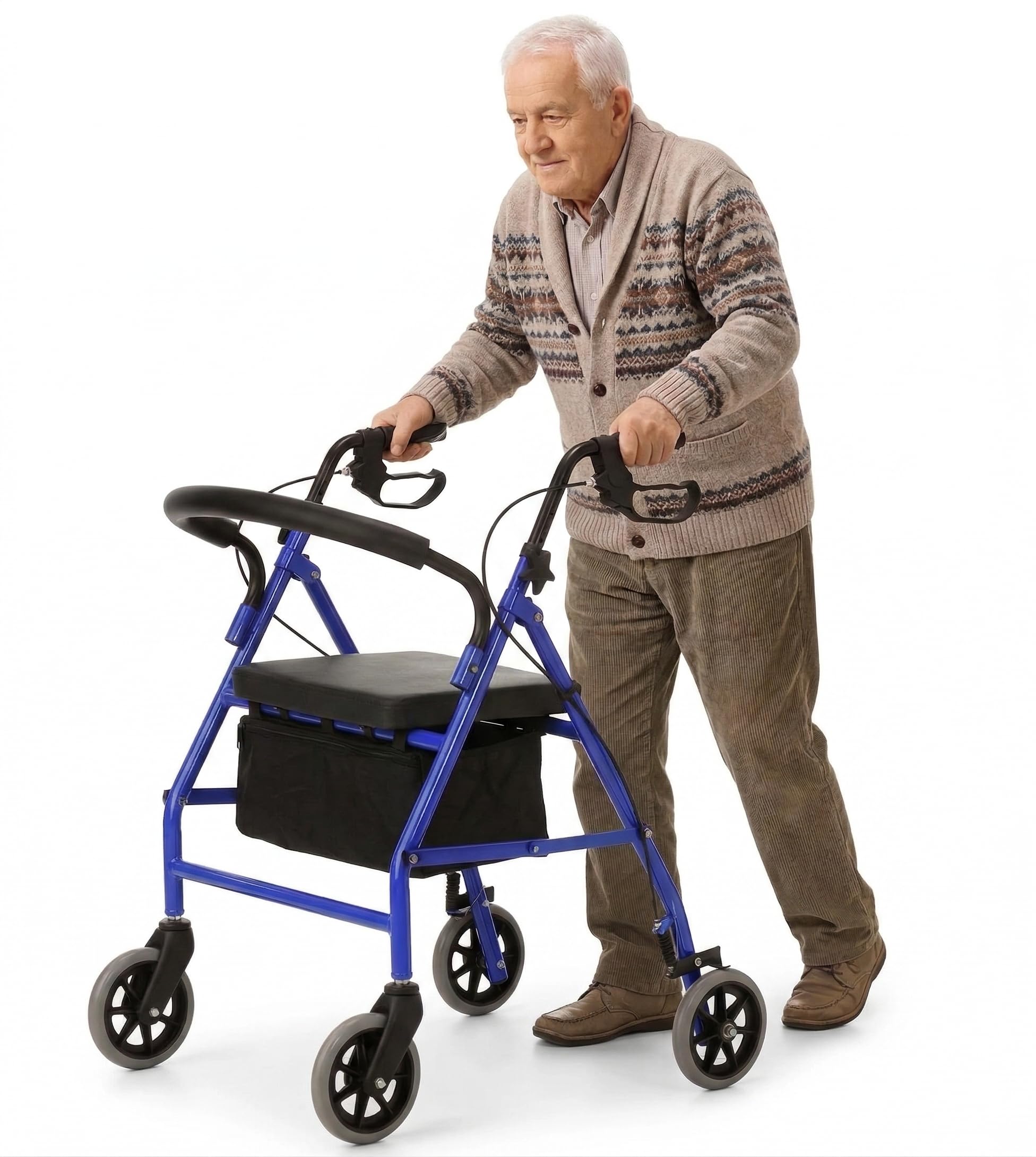 Andador para Ancianos y Adultos Independencia y Movilidad | Andador Plegable para Ancianos Ligero y Fácil de Transportar | Tacataca para Anciano con Ruedas y Frenos