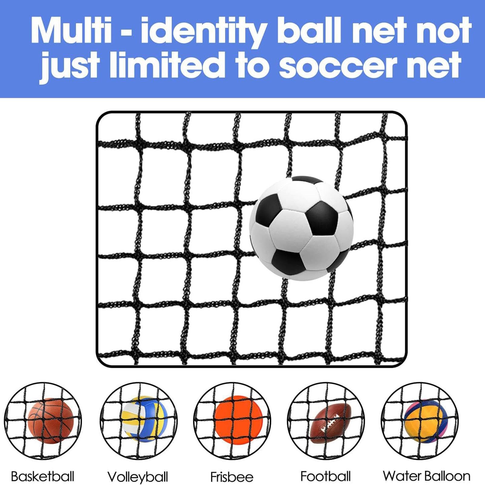 Heavy Duty Football Nets for Garden, 0.12in Outdoor Training Equipment