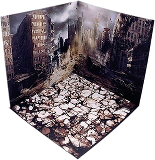 AMLESO 1/12 Scale Backdrop Scene Model Scene Simulation Layout Collection Display Background Board Scene for Decor Accessory, Debris