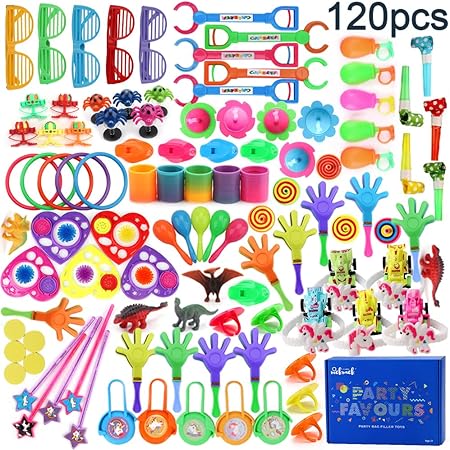 Nicknack Dino Mitgebsel Set 125 Teile - Gastgeschenke Kindergeburtstag