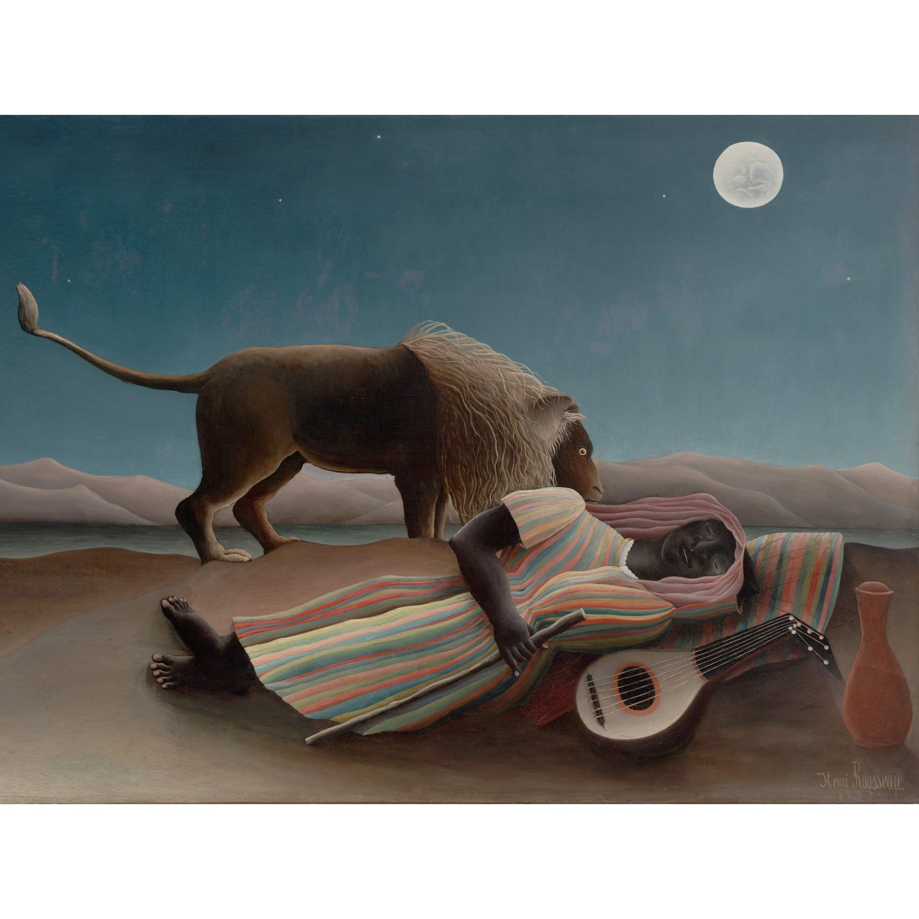 Henri Rousseau La Bohemienne Endormie Extra Large Art Print Wall Mural Poster Premium XL