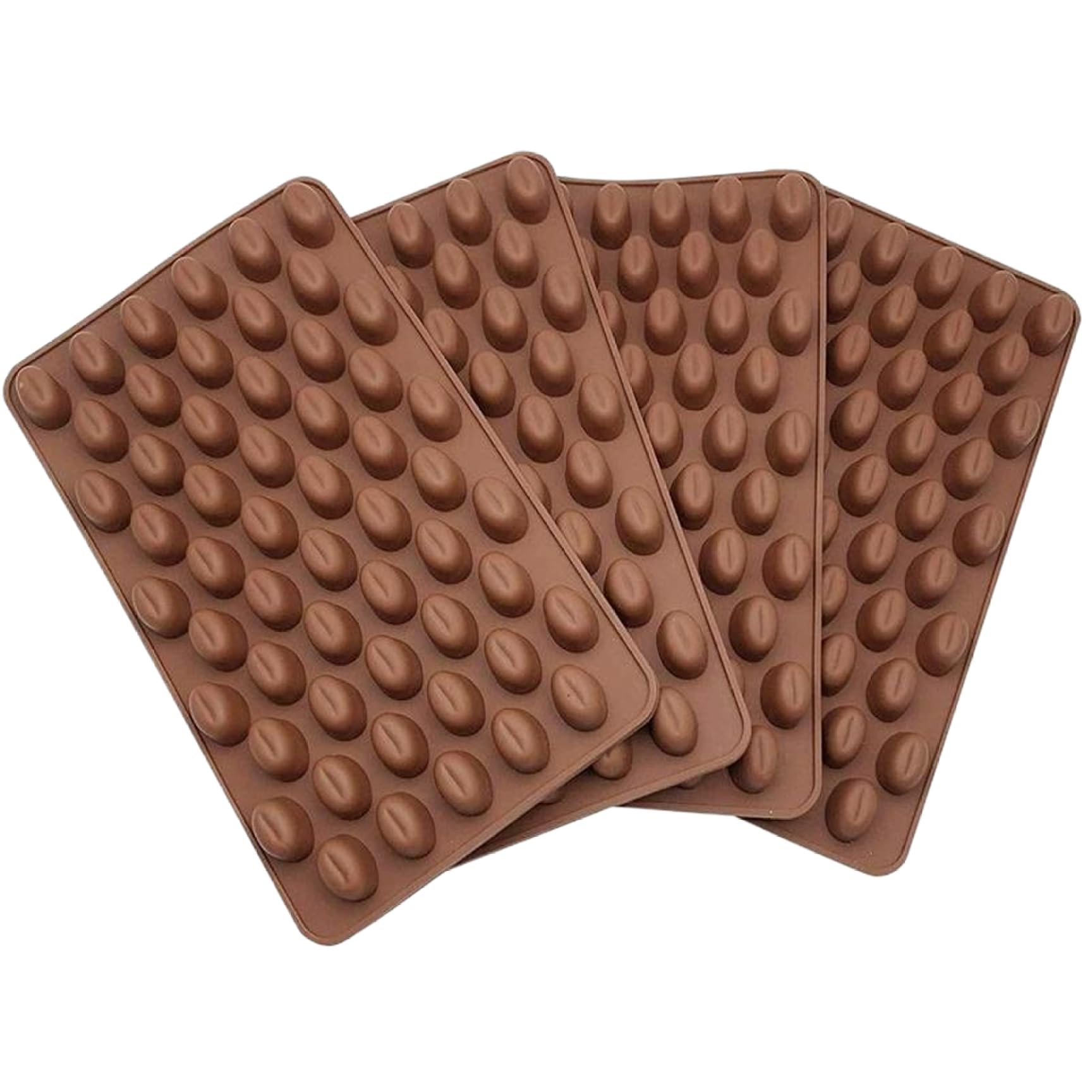 4-Pack Pill Shaped Chocolate Molds - 7x4 Inch Silicone Molds For Candy & DIY Treats